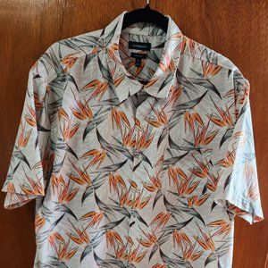Men's XL Croft & Barrow Multicolor Hawaiian Short Sleeve Button Down Shirt